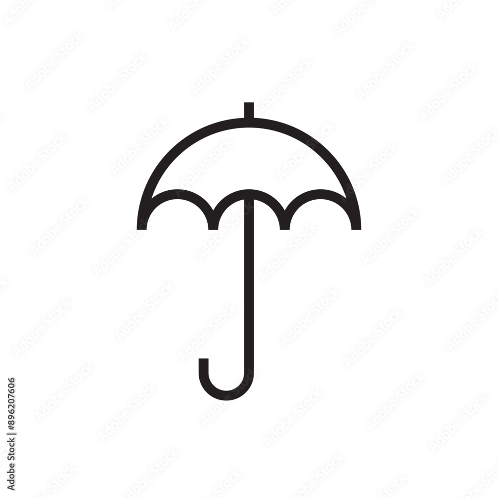 umbrella protection concept icon vector eps umbrella protection concept icon vector eps