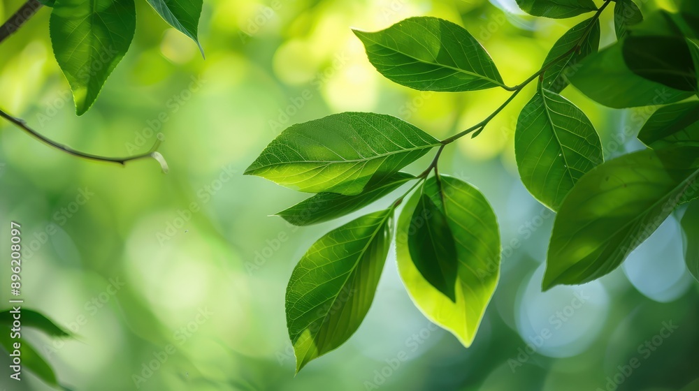 Obraz premium green leaves background