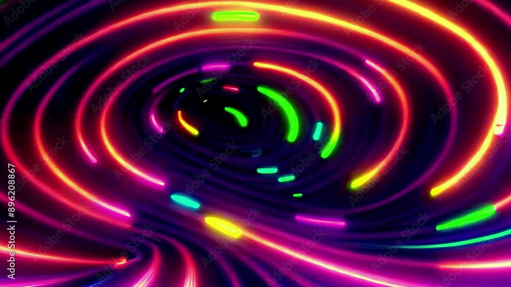 Vibrant neon light streaks swirling in a hypnotic spiral, showcasing abstract digital art, dynamic motion, colorful glow, futuristic design, energy flow, modern aesthetics, and visual creativity
Vibrant neon light streaks swirling in a hypnotic spiral, showcasing abstract digital art, dynamic motion, colorful glow, futuristic design, energy flow, modern aesthetics, and visual creativity