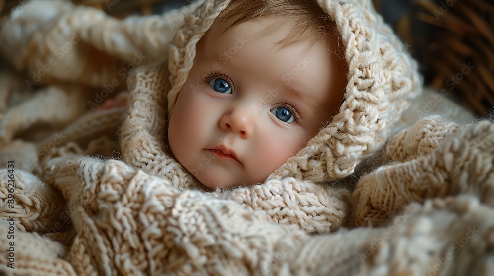 The child is looking at the camera The child is looking at the camera