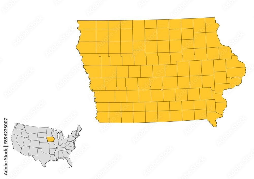 Iowa County Map