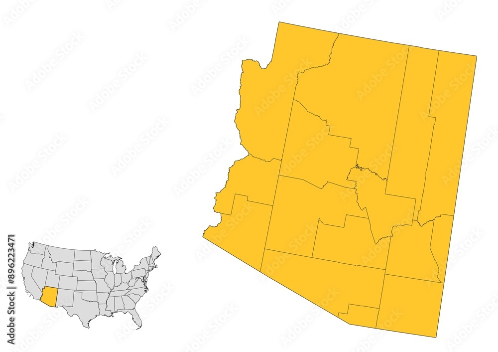 Arizona County Map