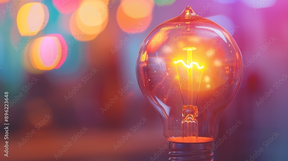 Glowing Light Bulb with Bokeh Background, Bokeh, Light Bulb, Inspiration, Idea Glowing Light Bulb with Bokeh Background, Bokeh, Light Bulb, Inspiration, Idea