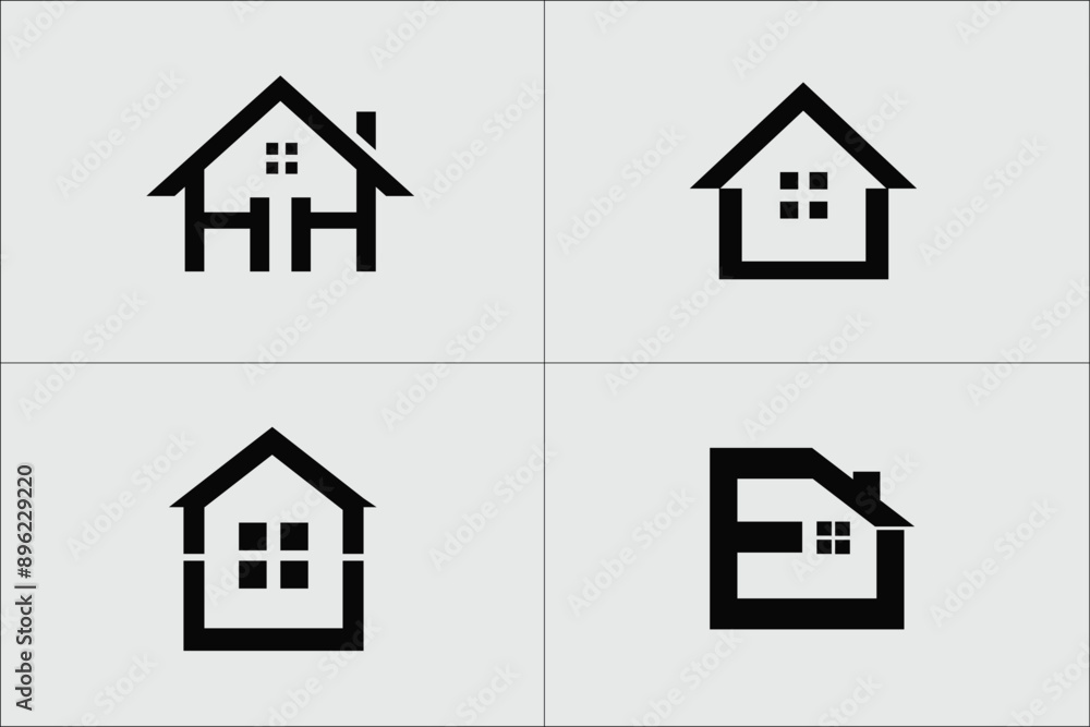 set of house icons, Real Estate, Building and Construction Logo Vector, Set of collection creative real estate logo design templates, Set of building logo design inspiration set of house icons, Real Estate, Building and Construction Logo Vector, Set of collection creative real estate logo design templates, Set of building logo design inspiration