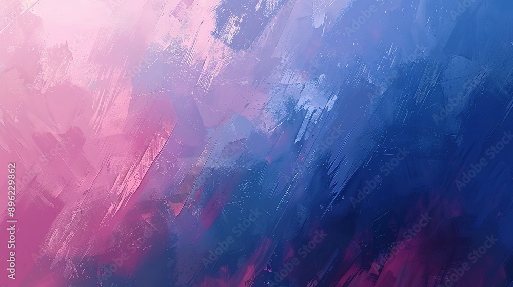 Fototapeta premium Abstract Blue and Pink Brushstrokes