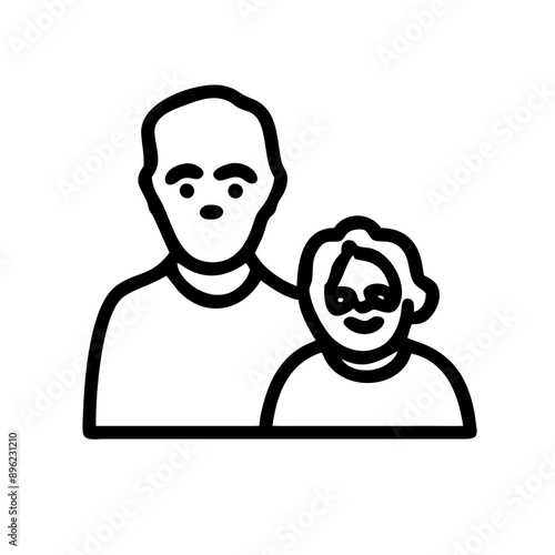 Familie Oma Opa Symbol Großeltern Icon 