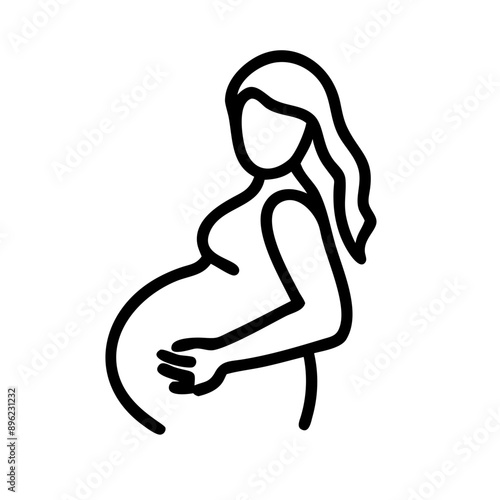 Schwangere Frau Symbol