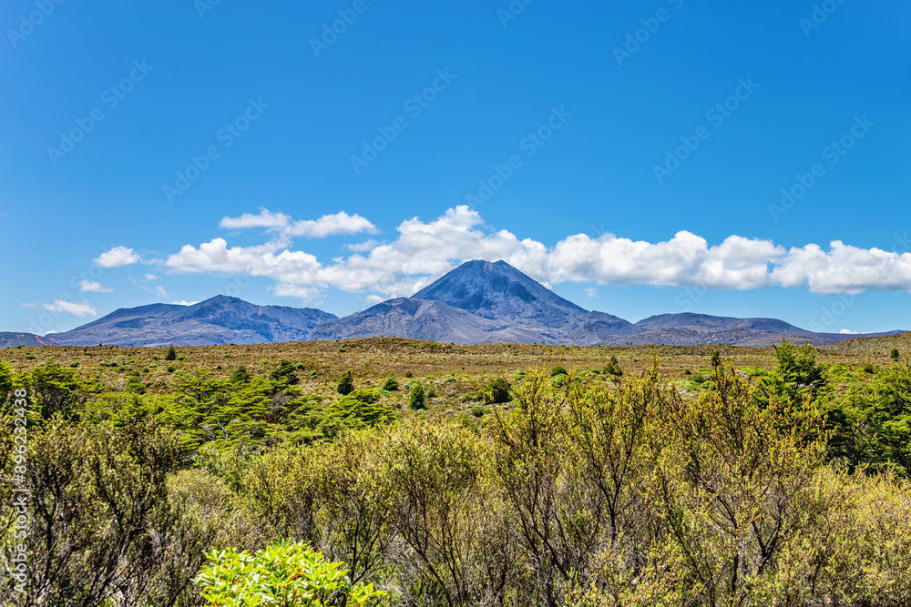 Fototapeta premium Mount Ngauruhoe, Manawatu-Wanganui, North Island, New Zealand, Oceania.