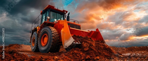 A Front End Loader, Showcasing Power And Versatility photo