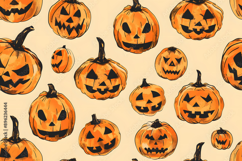 pattern of pumpkin halloween pattern of pumpkin halloween