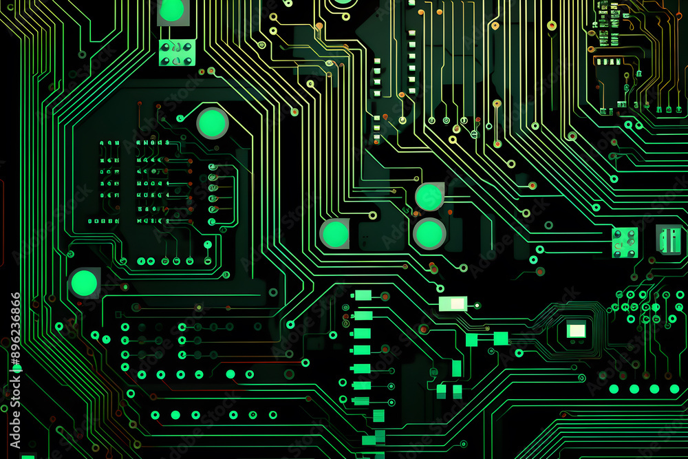 Abstract Circuit Board background illustration