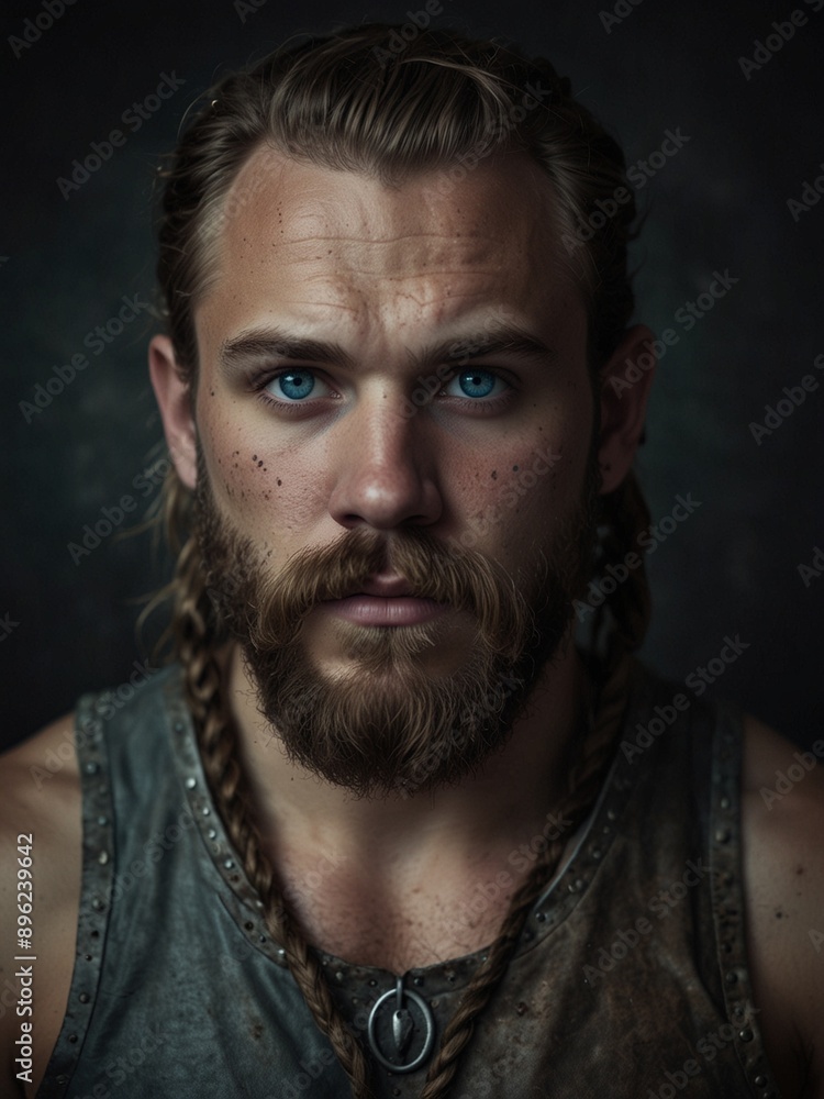 Portrait of a blue-eyed man with a beard
Portrait of a blue-eyed man with a beard