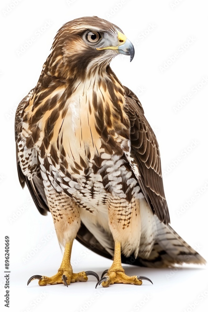 Fototapeta premium falcon isolated on a white background