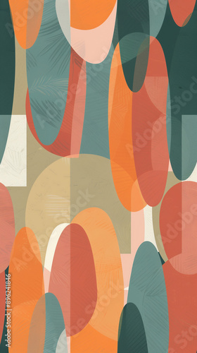 Illustration inspired by 1960s wallpaper_2. Aspect ratio 9_16