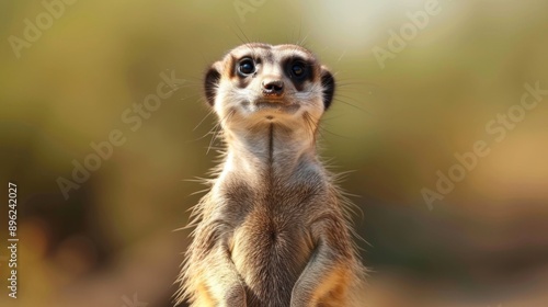 Wallpaper Mural Curious meerkat standing upright at a zoo Torontodigital.ca