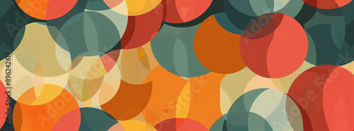 Illustration inspired by 1960s wallpaper_1. Aspect ratio 65_24