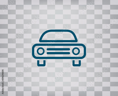 vector icon on gray background with gradient