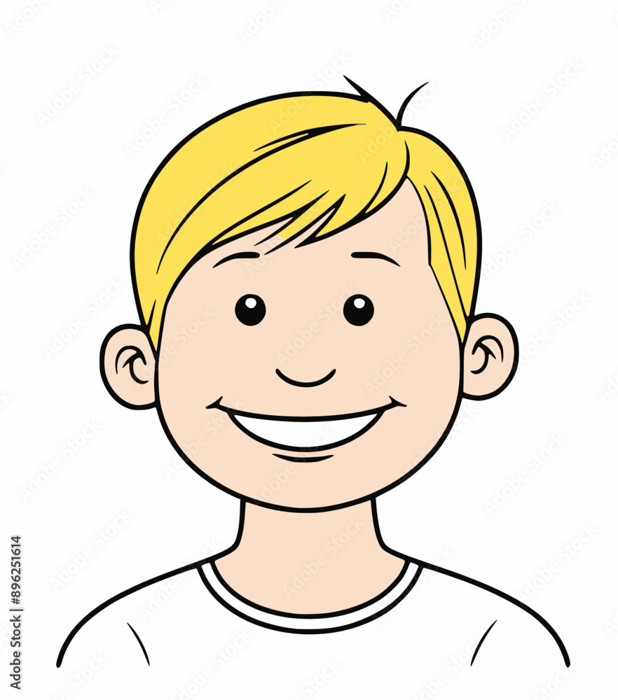 happy and nice head man with hairstyle, vector illustration happy and nice head man with hairstyle, vector illustration