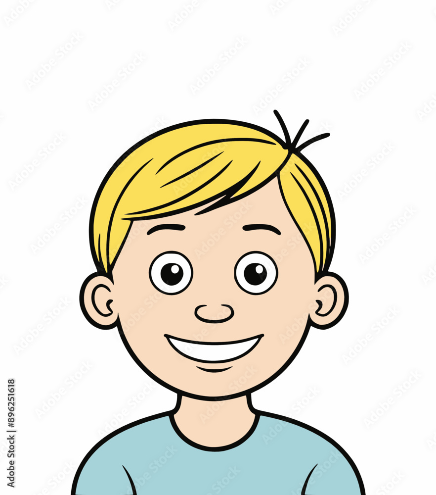 happy and nice head man with hairstyle, vector illustration happy and nice head man with hairstyle, vector illustration