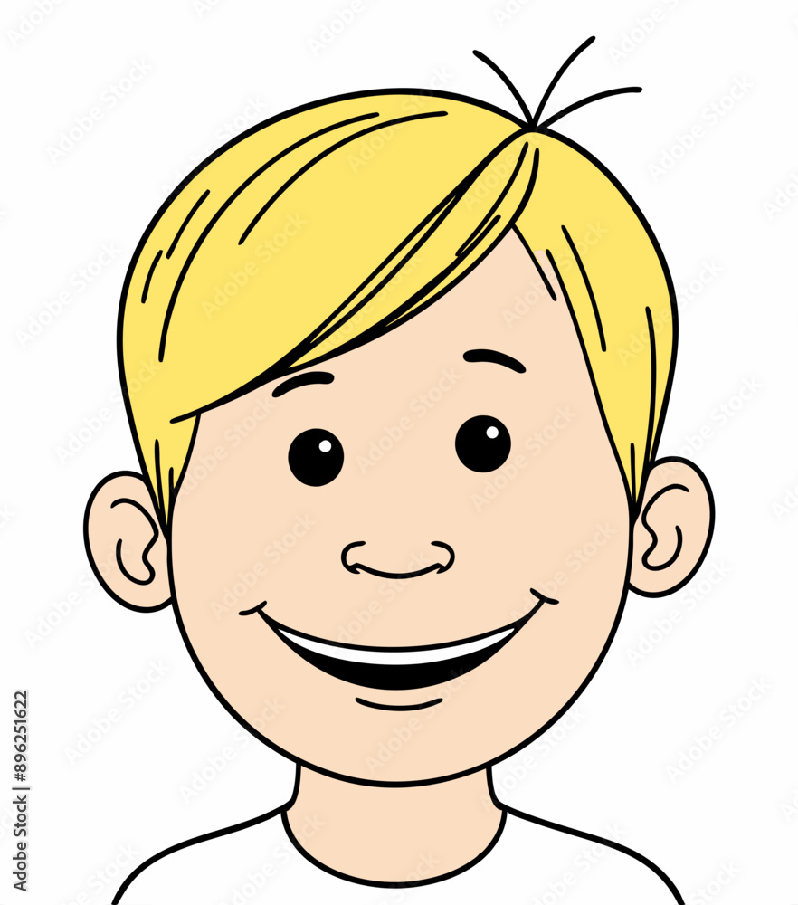 happy and nice head man with hairstyle, vector illustration happy and nice head man with hairstyle, vector illustration