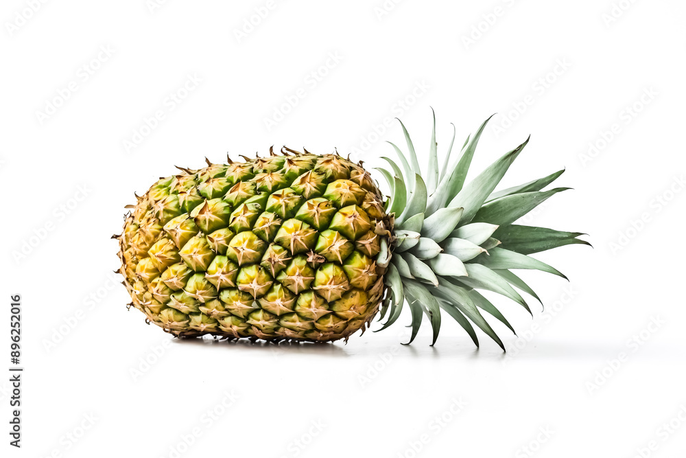 Single Pineapple Isolated on White Background Single Pineapple Isolated on White Background