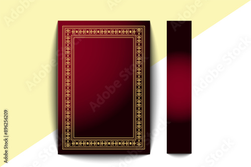The holy quran book cover design templet.Islamic Arabic book. Arabesque. The Koran. Quran Text logo template. vector illustration.