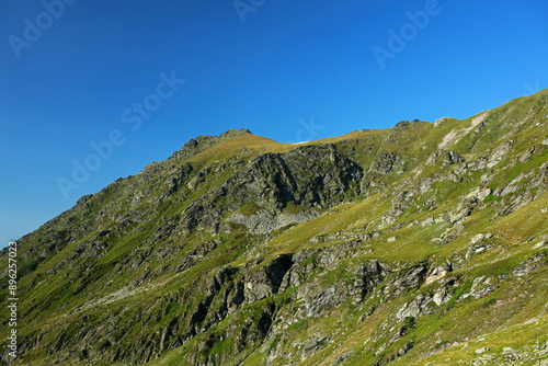 Mountain landscape of Fagaras Mountains, Romania photo