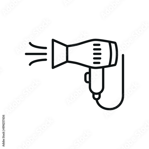 Hair dryer icon vector design templates simple and modern