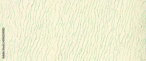Abstract green pattern on a beige background