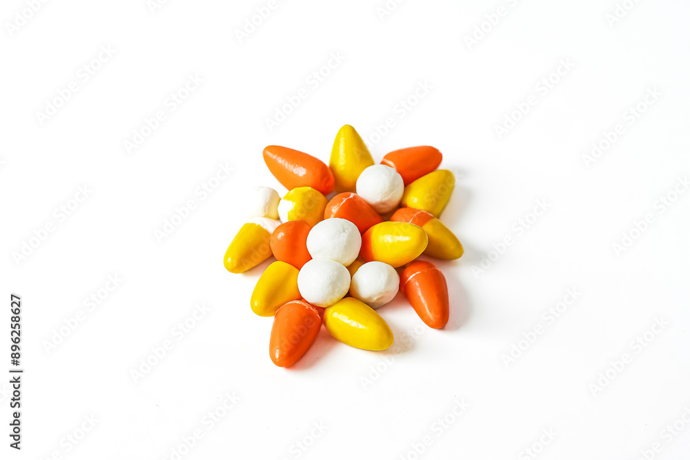 Fototapeta premium Candy Corn and White Chocolate Candy
