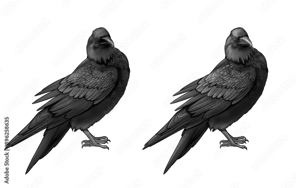 Set Realistic Line art Dark neutral iblack crow animal illustration coloring book clip art design holographic feather outline drawing contour sketch Halloween bird design albino mammal wild hand drawn Set Realistic Line art Dark neutral iblack crow animal illustration coloring book clip art design holographic feather outline drawing contour sketch Halloween bird design albino mammal wild hand drawn