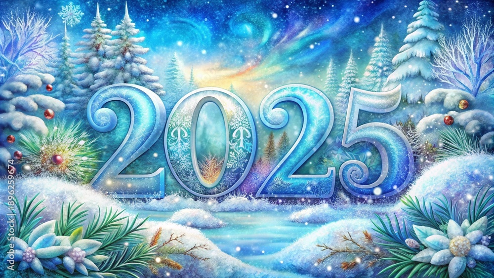 Happy New Year, Holidays logo Happy New Year, Holidays logo
