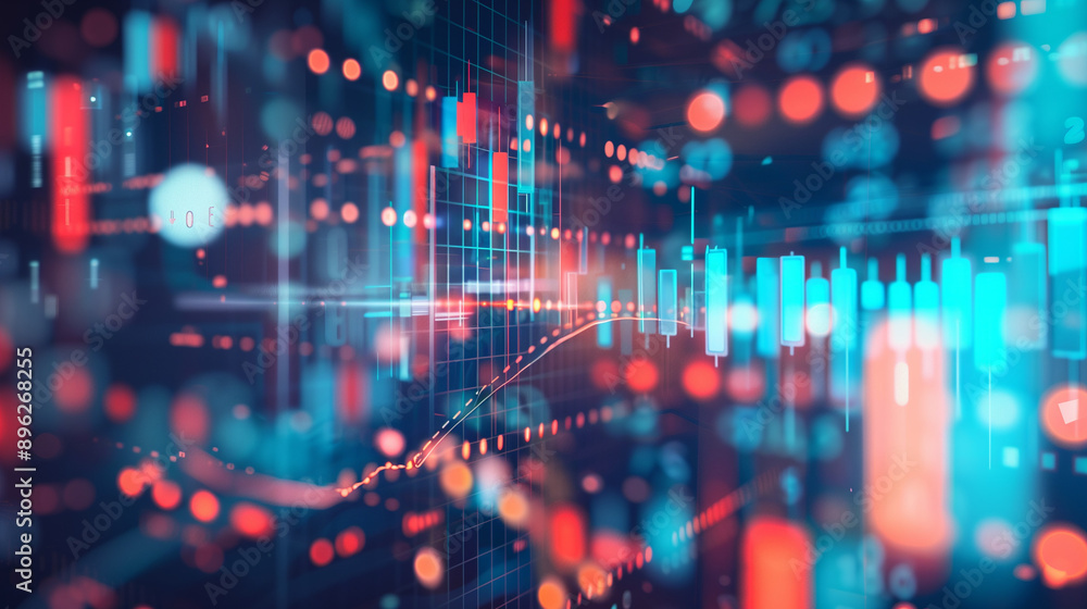 Obraz premium stock market