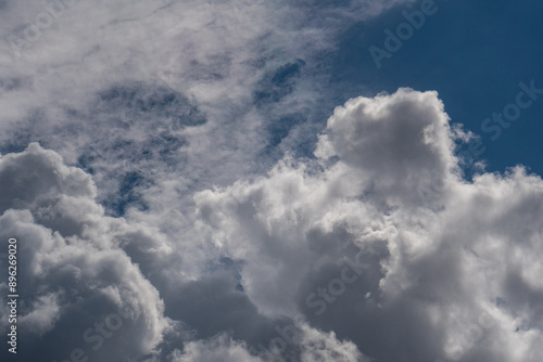 cloudy sky in summer time