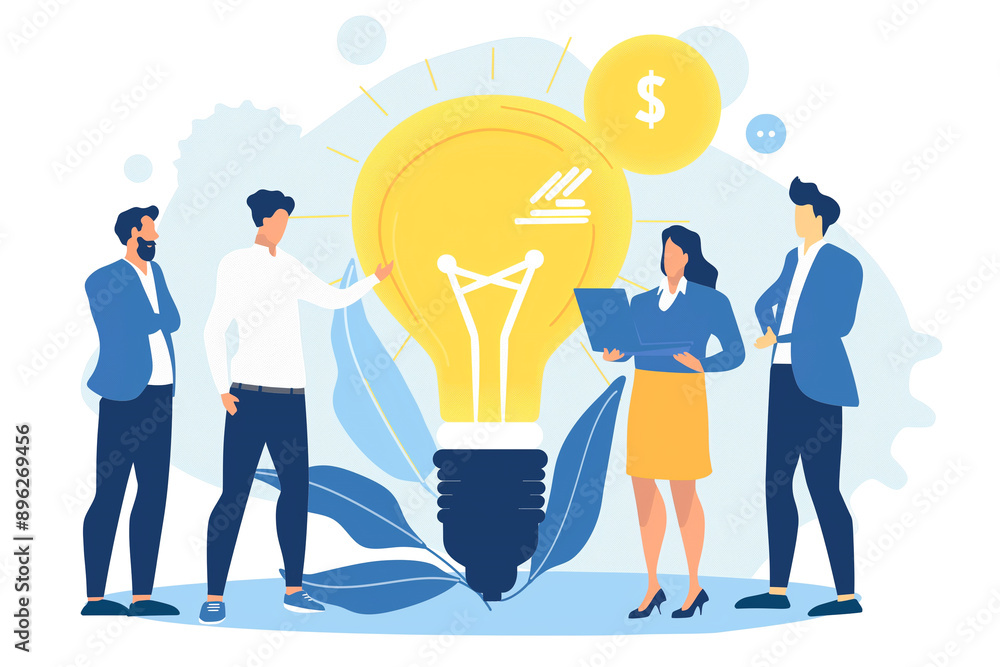 An entrepreneur pitching a startup idea to investors An entrepreneur pitching a startup idea to investors