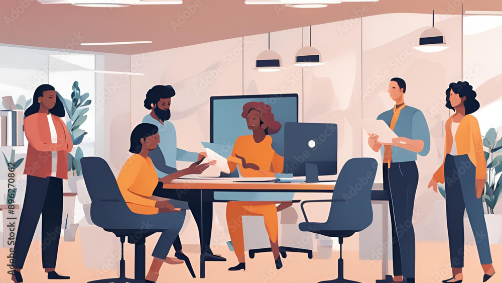 meeting in a conference room meeting in a conference room