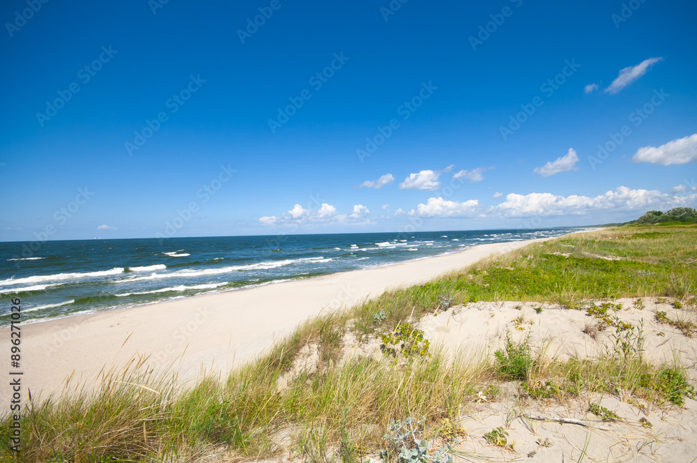 Sand dunes landscape at the Baltic sea coast Sand dunes landscape at the Baltic sea coast