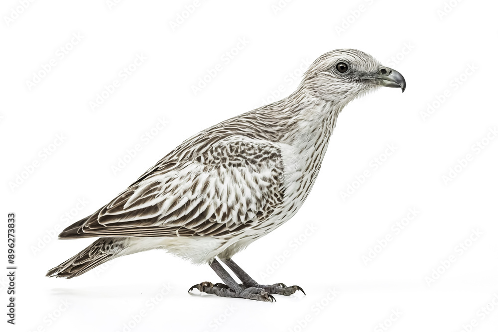 Fototapeta premium White-faced Storm Petrel Bird Isolated On White Background
