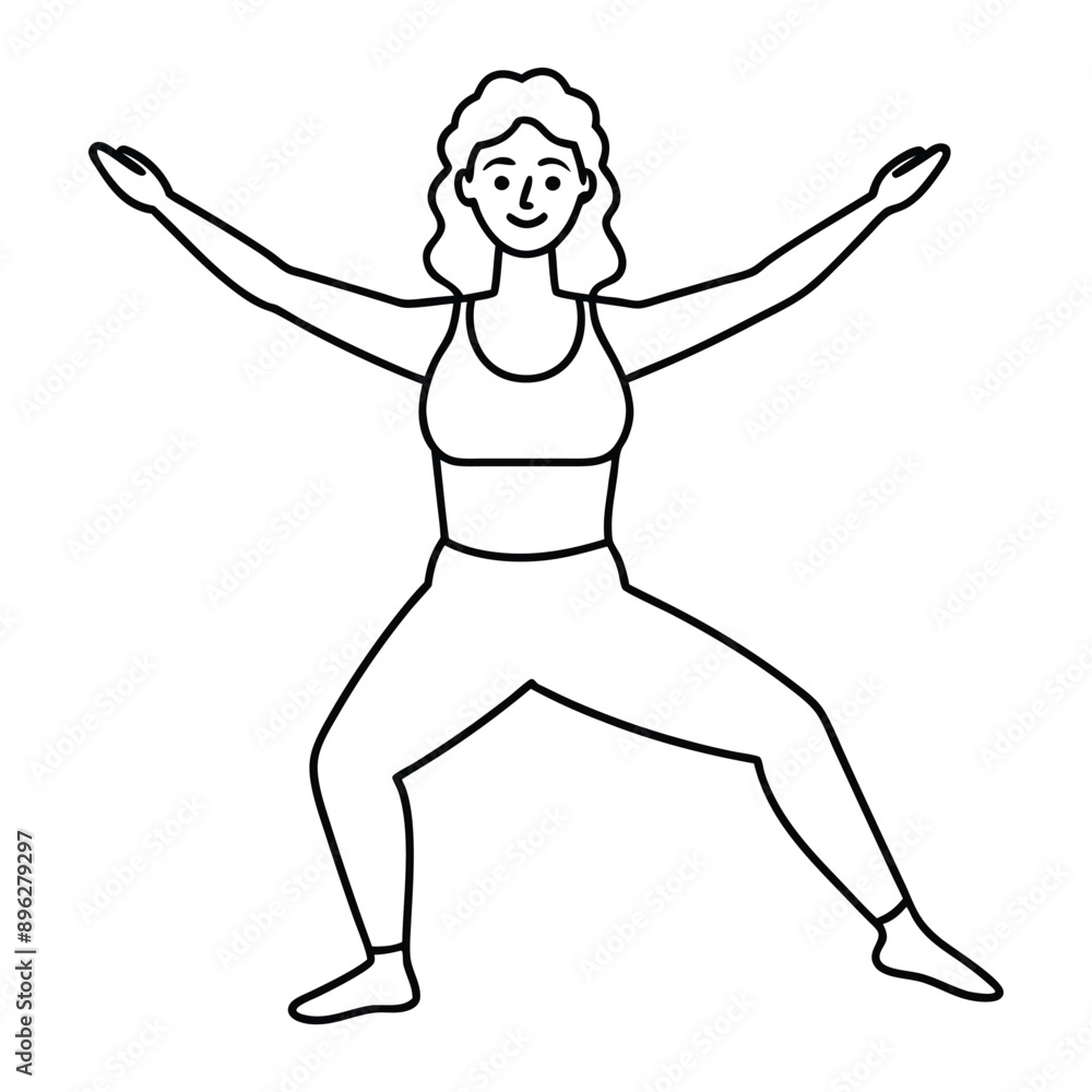 Woman yoga and fitness exercise silhouette vector illustration. Woman yoga and fitness exercise silhouette vector illustration.