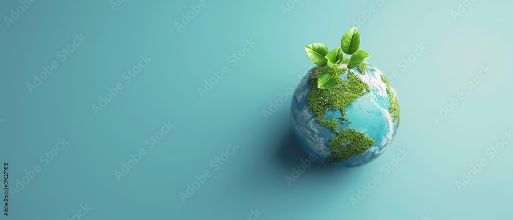 Proactive climate action initiatives for environmental protection, banner, with copy space Proactive climate action initiatives for environmental protection, banner, with copy space