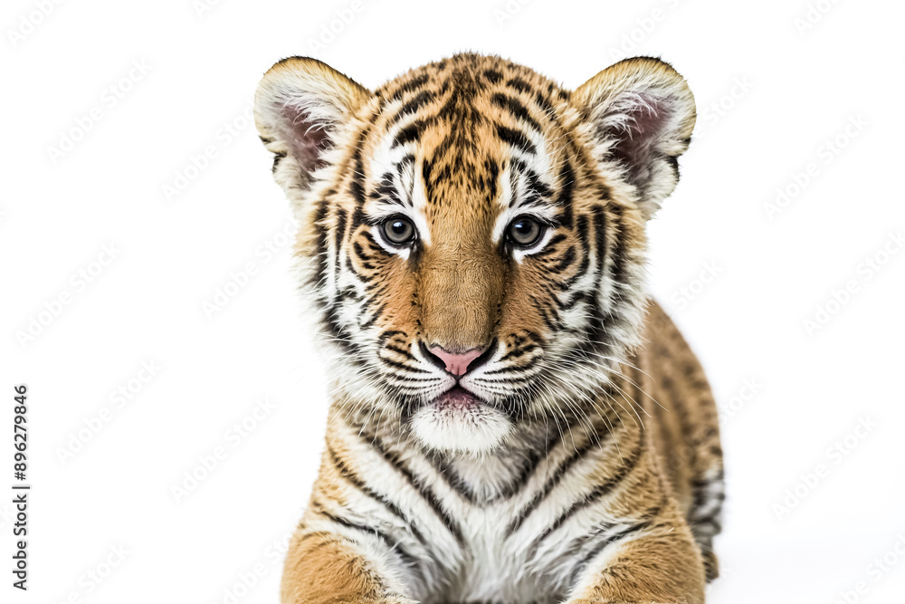 Fototapeta premium Close Up of a Tiger Cub's Face