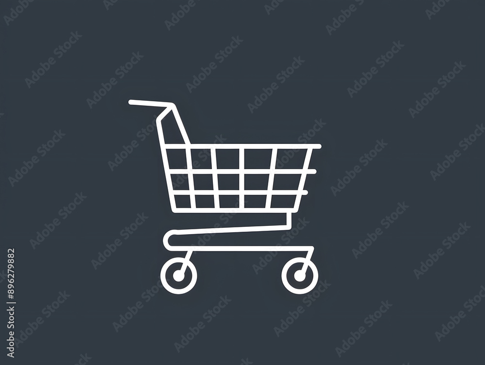 Shopping cart line art icon for app design and website design Shopping cart line art icon for app design and website design