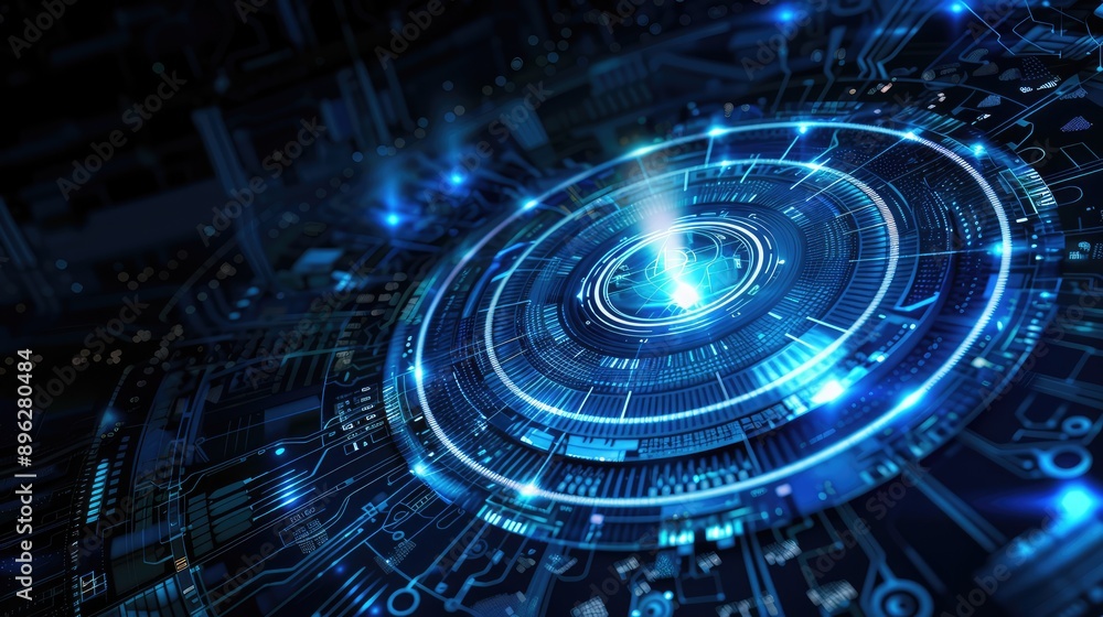 Futuristic technology background. Ai generation. Futuristic technology background. Ai generation.