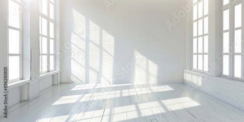 Light white interior background. Ai generation. © Tnzal