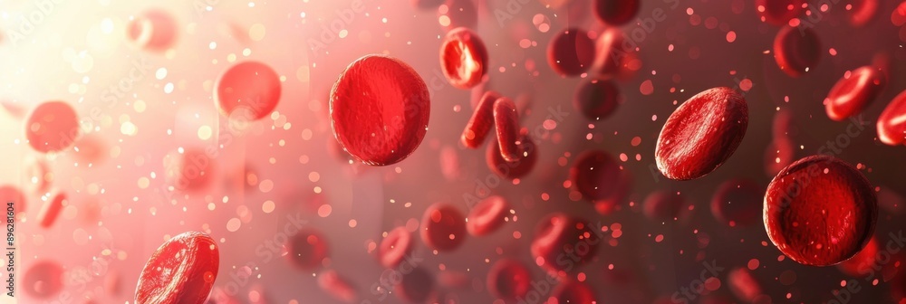 World Thrombosis Day. Horizontal banner. Blood cells. Close-up. Medical template. Blood diseases, artery and vein disease, donation concept. Free space for text World Thrombosis Day. Horizontal banner. Blood cells. Close-up. Medical template. Blood diseases, artery and vein disease, donation concept. Free space for text