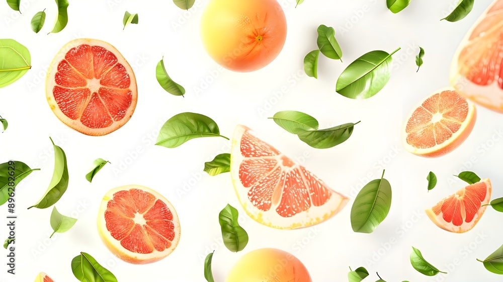 Citrus fruits, including oranges and grapefruits, sliced and whole. Citrus fruits, including oranges and grapefruits, sliced and whole.