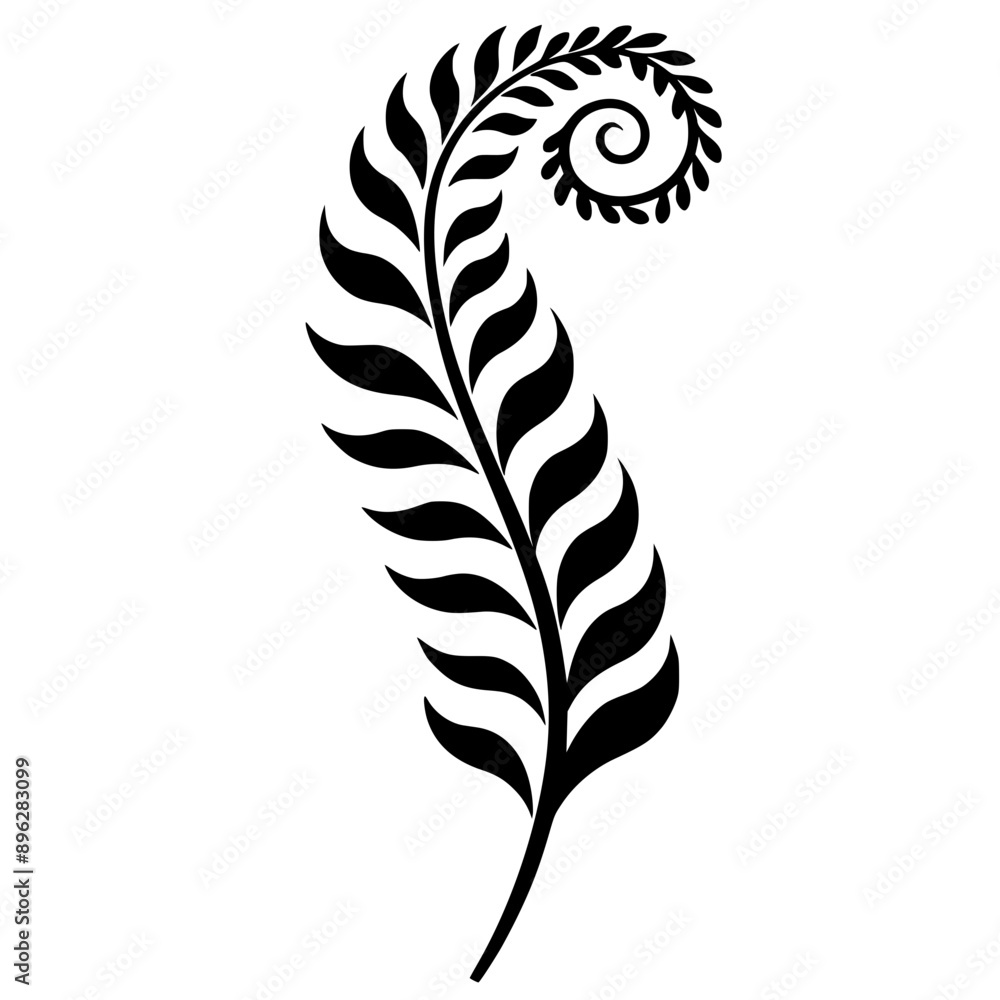 Obraz premium Fern Leaf Vector