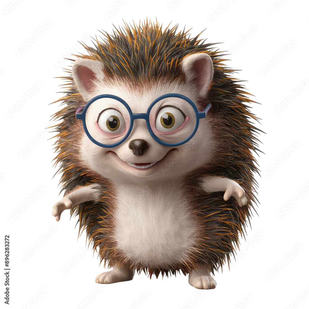 Isolated PNG Cute Hedgehog, GENERATIVE AI Isolated PNG Cute Hedgehog, GENERATIVE AI