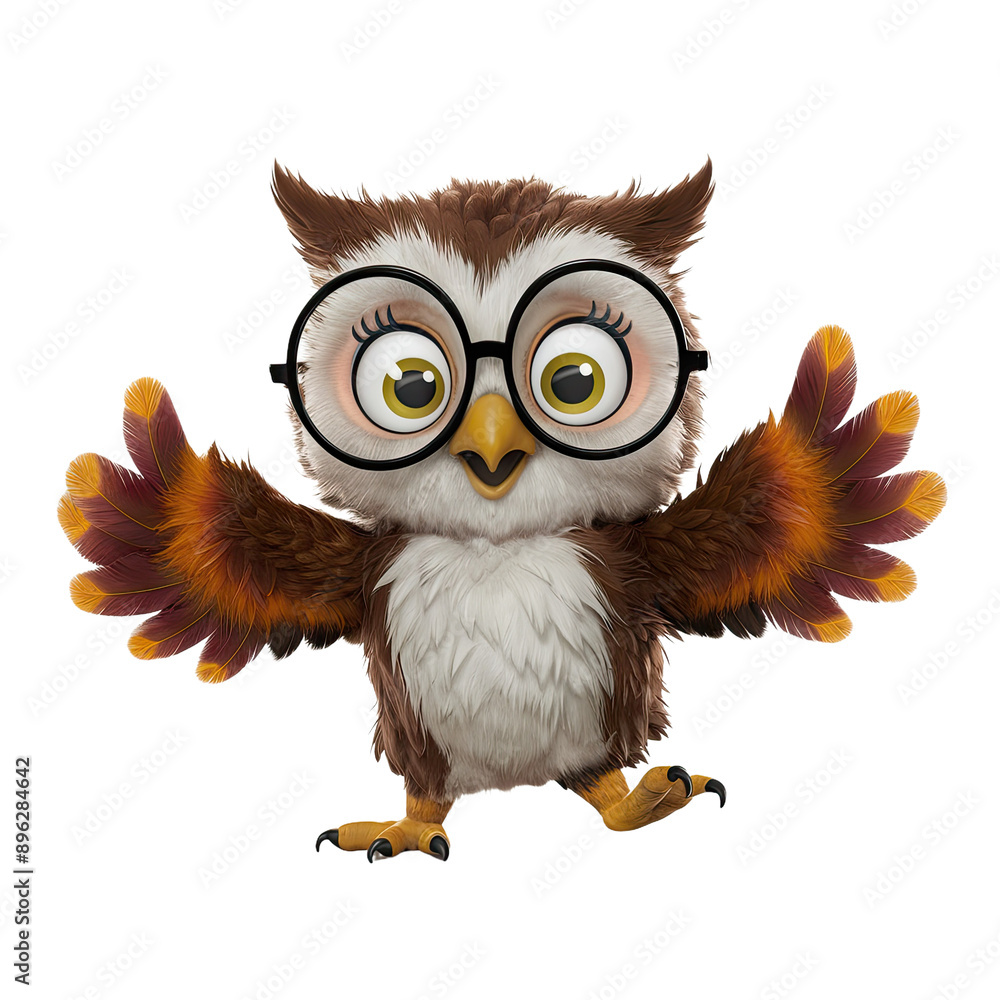 Isolated PNG Cute Owl, GENERATIVE AI Isolated PNG Cute Owl, GENERATIVE AI