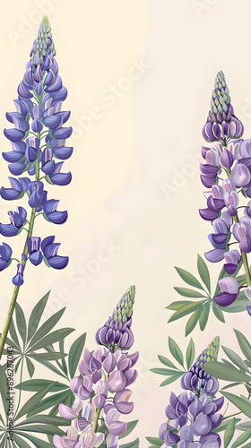 Blank paper with background illustration